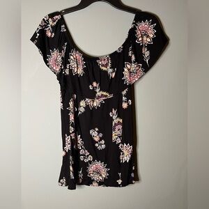Floral off the shoulder top